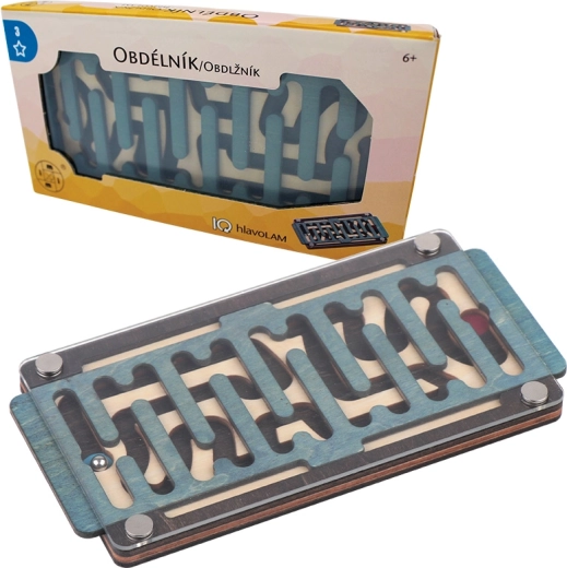 Houten puzzel rechthoek