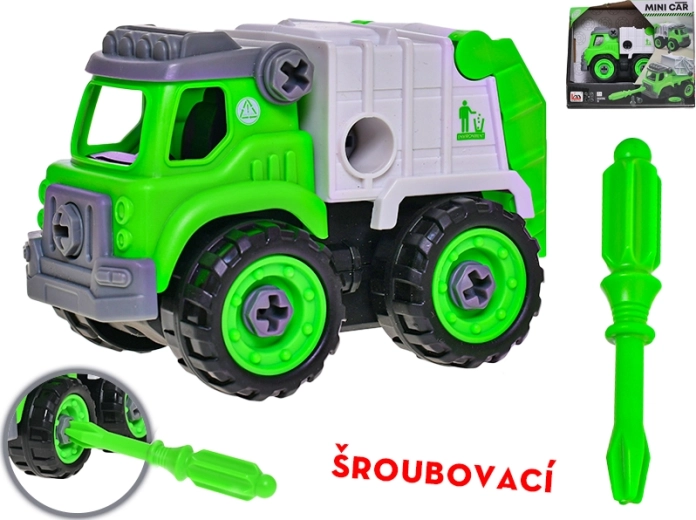 Schroefbare vuilniswagen 12,5 cm