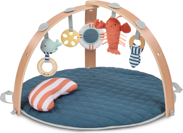 Ingenuity omkeerbare speelmat met houten speelboog Harbor Haven 0m+