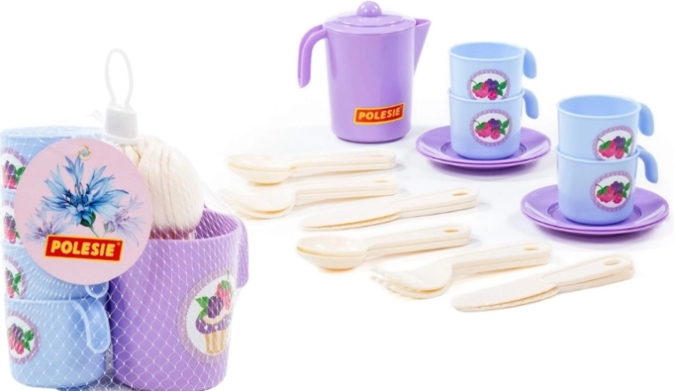 Kinder theeservies met servies en bestek
