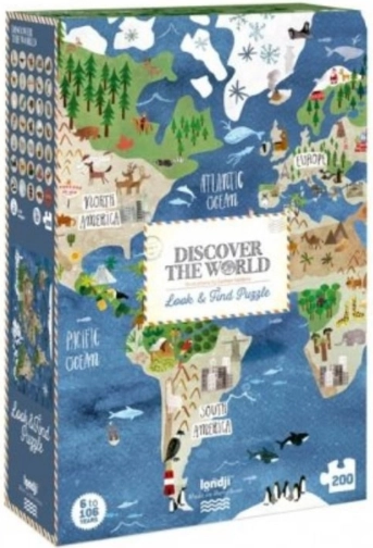 Londji grote puzzel Ontdek de wereld