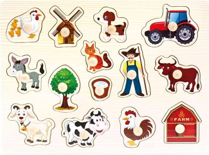 Bino houten boerderijpuzzel