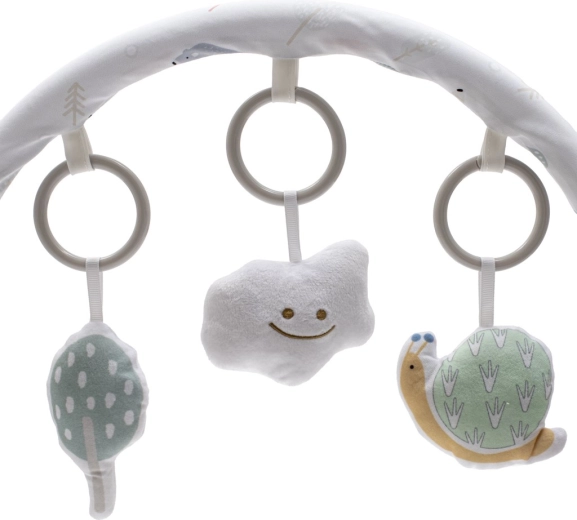 Speelboog met speeltjes voor zintuiglijke stimulatie