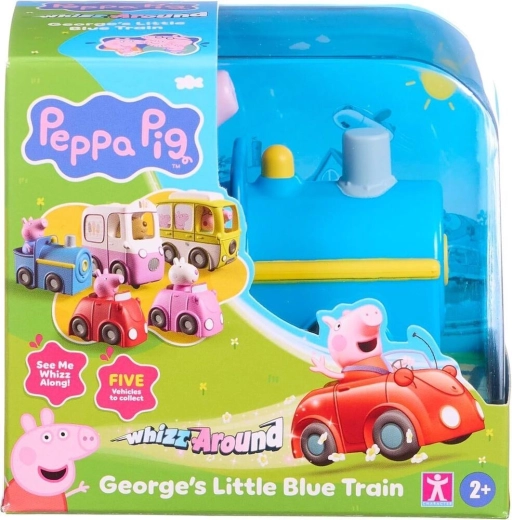 Peppa Pig blauwe gemotoriseerde George-trein op batterijen