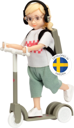 Lundby tienerpop op step met accessoires