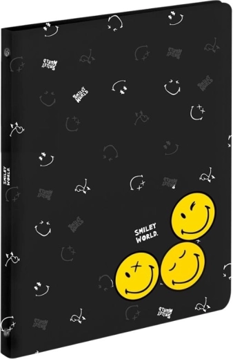 A4-ringmap met 4 ringen SMILEY WORLD van polypropyleen