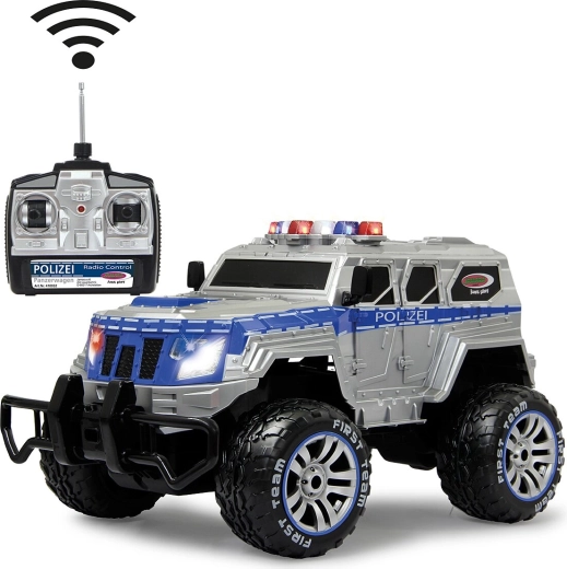 Jamara politie gepantserde monstertruck op afstandsbediening 1:12 27 MHz met LED, accu en oplader