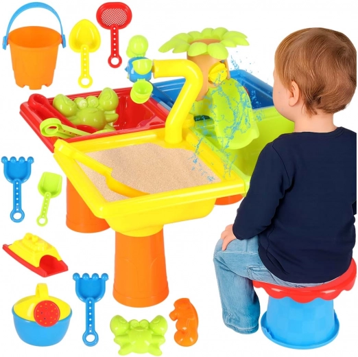Watertafel Zandbak 2-in-1 met accessoires voor kinderen 3+