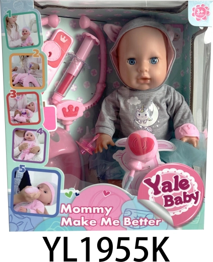 Interactieve pop Marysia met doktersaccessoires