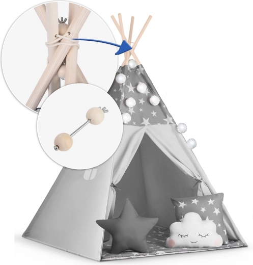 Stabiele houten constructie + gratis stabilisator