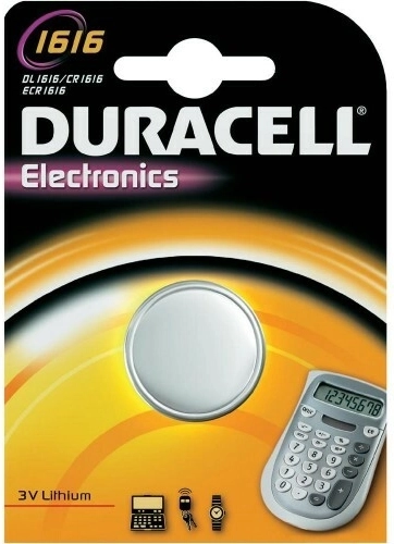 Lithium knoopbatterij 3 V 55 mAh DURACELL CR1616