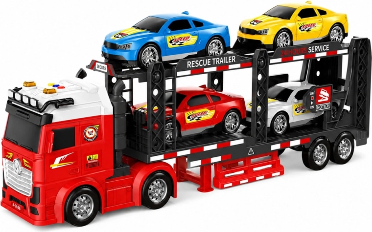 Dubbeldeks autotransporter voor 4 wagens