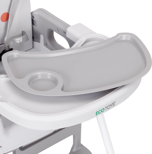 Dubbel dienblad geschikt voor de vaatwasser voor eenvoudig reinigen