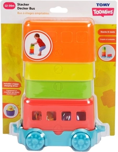 TOMY Toomies stapelbus met cijfers en kleuren