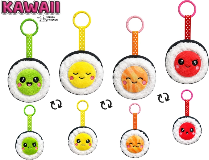 Pluchen sleutelhanger sushi Plush Friends Kawaii - 1 stuk
