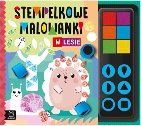 Stempel-kleurplaten in het bos
