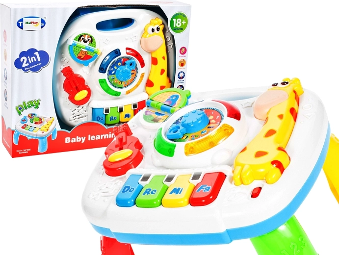 Educatieve girafentafel met orgeltje