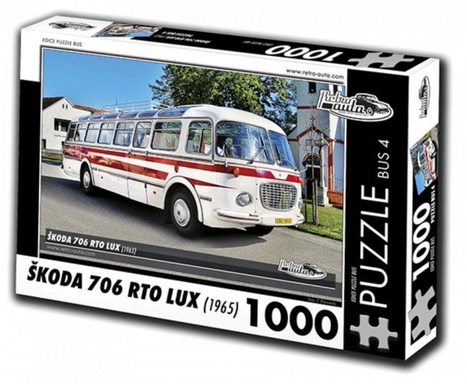 Puzzel Retro-auto’s Škoda 706 RTO LUX bus 1000 stukjes