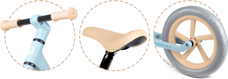 Groeidt met het kind mee: zadel 35–41 cm