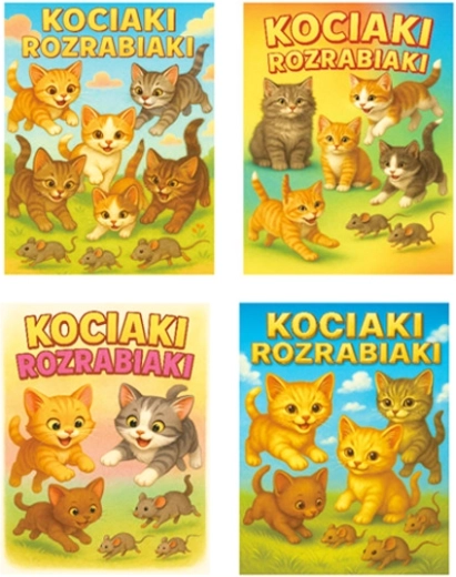 Cadeautas M met kattenmotief