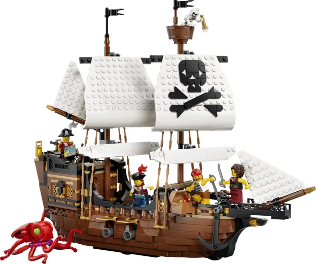 Groot piratenschip vol details