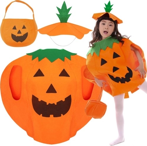 Kinderkostuum pompoen voor Halloween