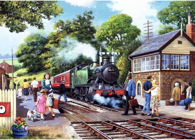 Ravensburger puzzel Landelijke treinstation 1000 stukjes