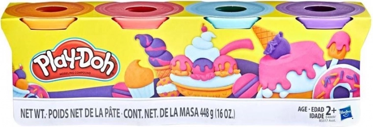 Play-Doh 4 potjes klei – set A – Sweet