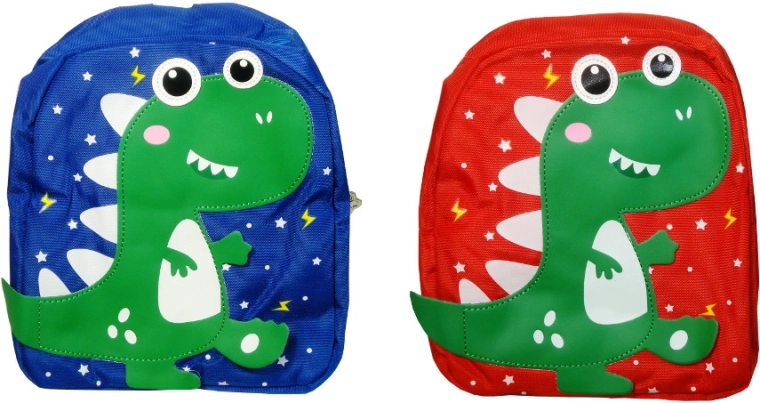 Kinder rugzak met een vrolijke dinosaurus