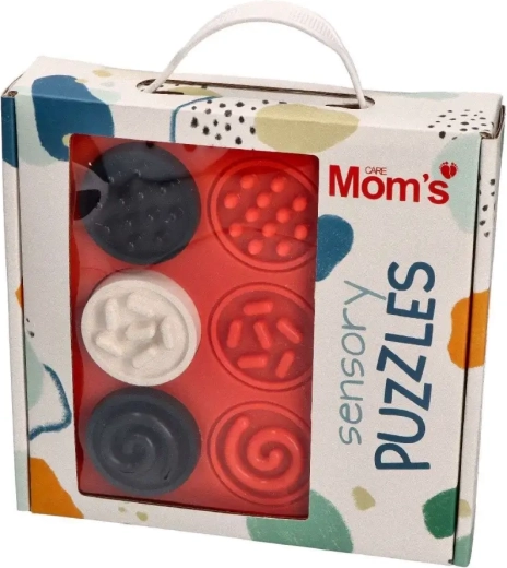 Contrasterende sensorische puzzelringen 6m+ Mom's Care