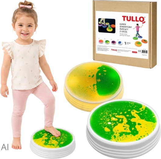 Tullo lichtgevende sensorische vloeistofsteen groen