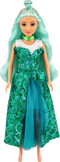 Anlily-pop 30 cm met lang turquoise haar