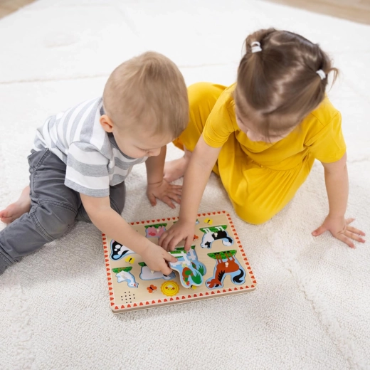 Grote stukken met handgrepen voor kleine handjes