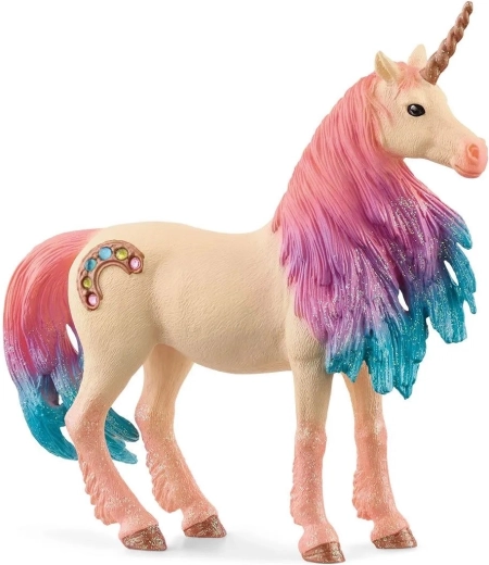 Marshmallow-eenhoornfiguur, merrie