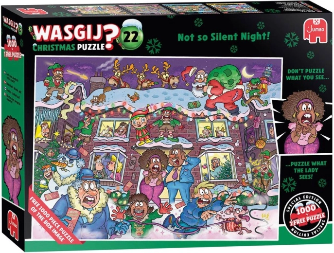 JUMBO WASGIJ Christmas 22: Niet bepaald een rustige nacht! puzzel 2 x 1000 stukjes