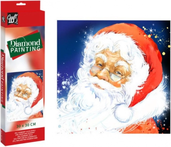 Diamond painting Santa 30x30 cm