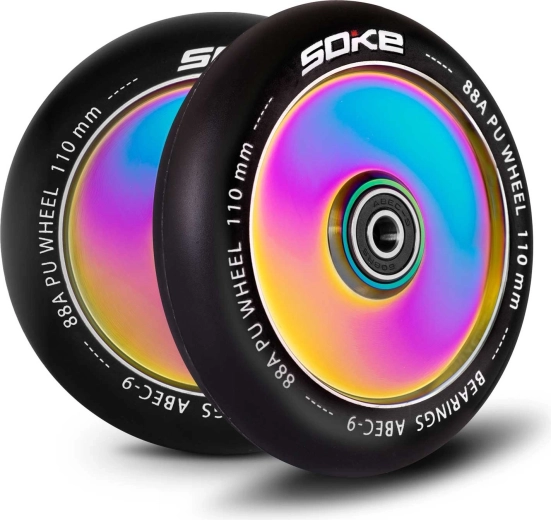 Soke wielen voor step 110 mm rainbow 2 stuks