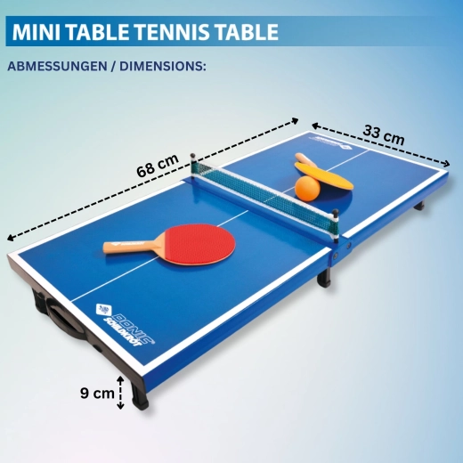 Donic-Schildkröt opvouwbare mini tafel voor tafeltennis