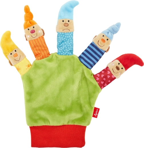 Sigikid pluchen vingerpoppen-handschoen – kabouters