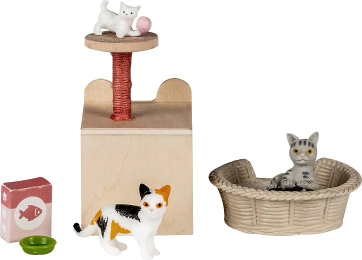 Lundby kattenfamilie voor een poppenhuis