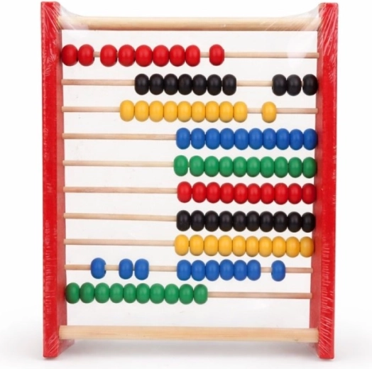 Gekleurde kralen voor snel begrip van tellen