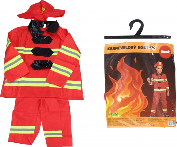 Carnavalskostuum brandweerman voor kinderen 110–120 cm