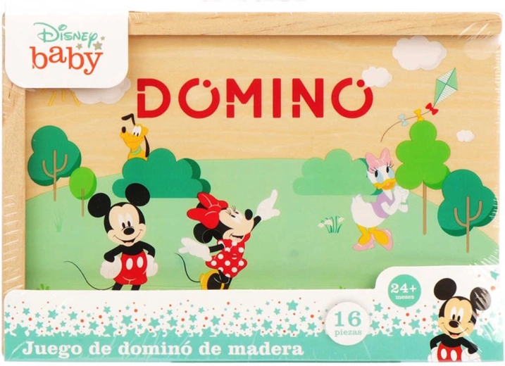 Disney Mickey Mouse houten domino in doosje (16 stukjes)