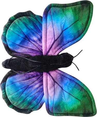 Pluchen Morpho-vlinder blauw 30 cm