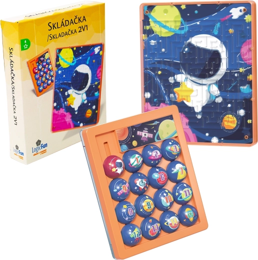 Huarong Road-puzzel – blauw