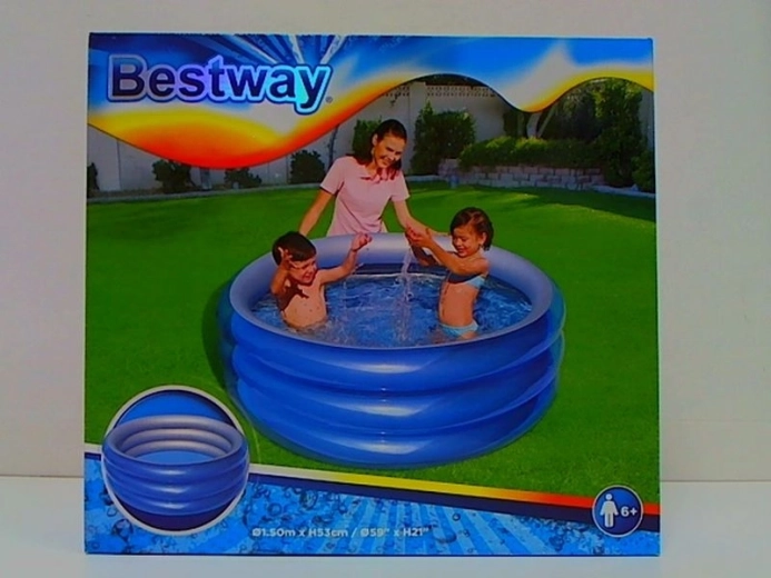 Bestway kinder-opblaasbaar zwembadje Big Metallic 150 × 53 cm