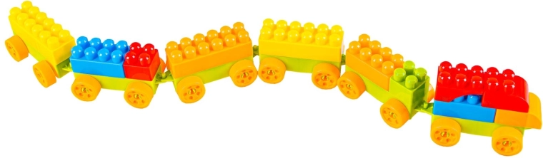 Wielen voor het bouwen van autootjes en treintjes