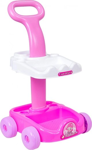 Stabiele kar met wielen en opbergruimte