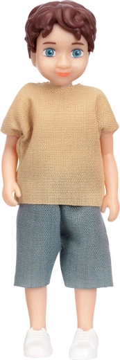 Lundby jongenspop Charlie voor het poppenhuis