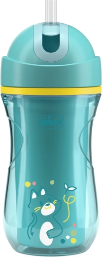 Chicco sportieve thermosbeker met rietje, 266 ml, teal, 14m+